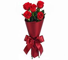 Букет 5 Красных роз Эдлесс Лав в Машково