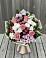 Букет цветов из: Альстромерии, Гвоздики, Розы и Хризантемы в Машково