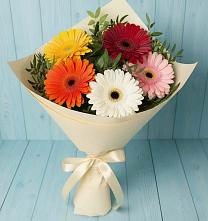 Букет цветов из:  Герберы в Машково