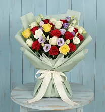 Букет цветов из:  Розы в Машково