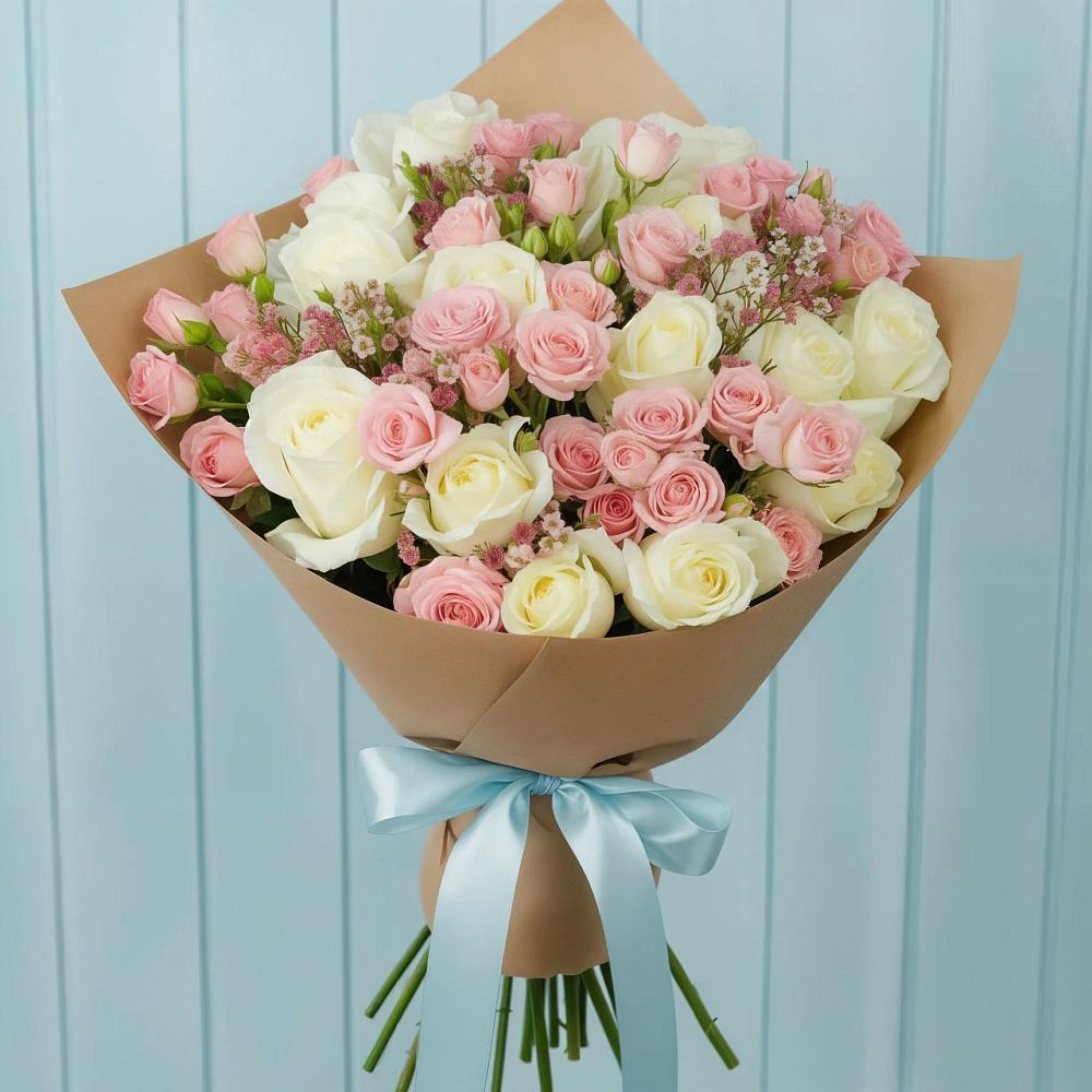 Букет цветов из: Розы в Машково