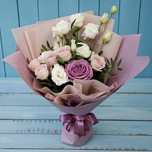 Букет цветов из:  Розы и Лизиантусы #REPLACE_PRED# Машково