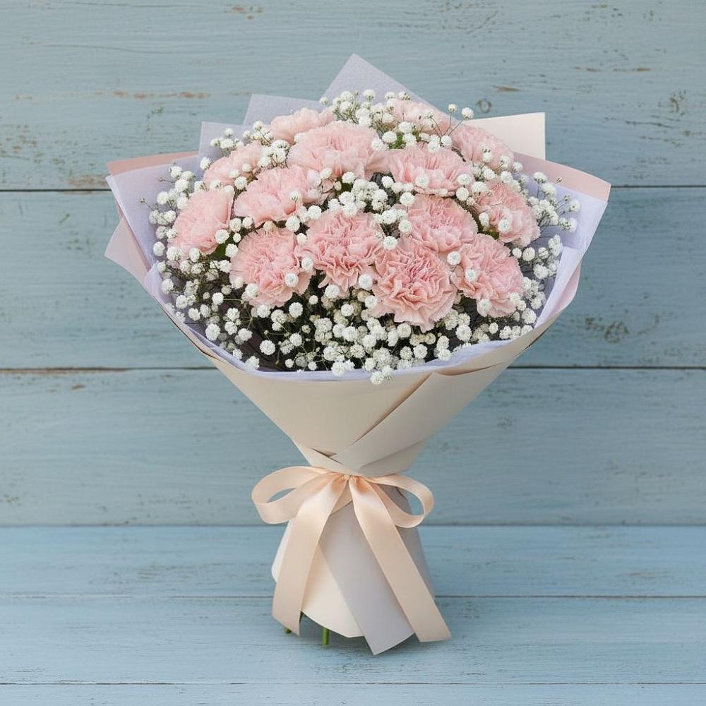 Букет цветов из: Гвоздики в Машково