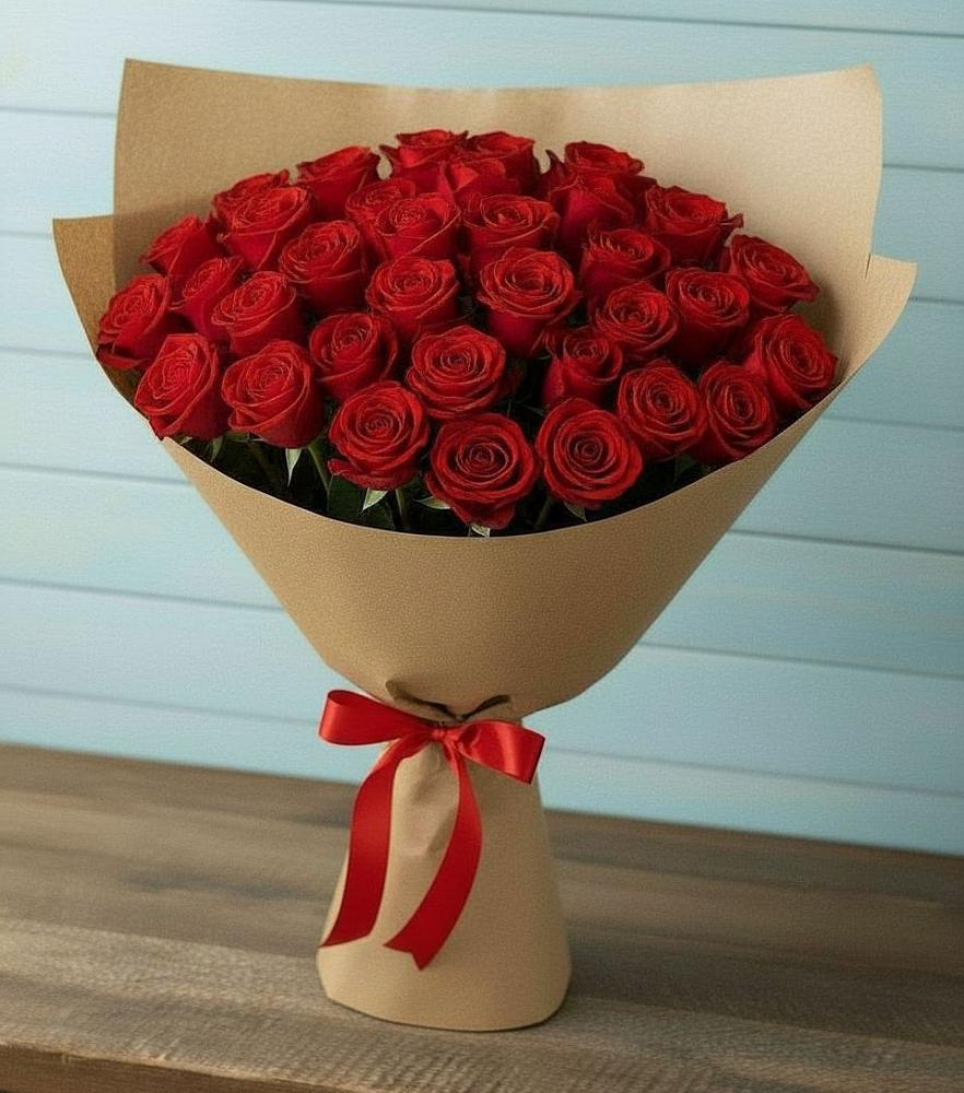 Букет Красные розы Милано в Машково