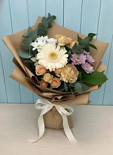 Букет цветов из:  Герберы и Хризантемы в Машково