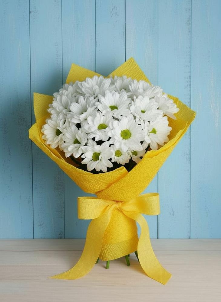 Букет цветов из: Хризантемы в Машково