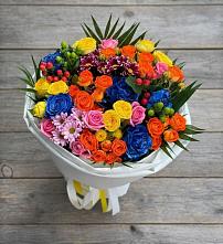 Букет цветов из:  Розы и Хризантемы в Машково