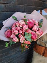 Букет розы в пальмах в Машково Букет цветов из: Розы в Машково
