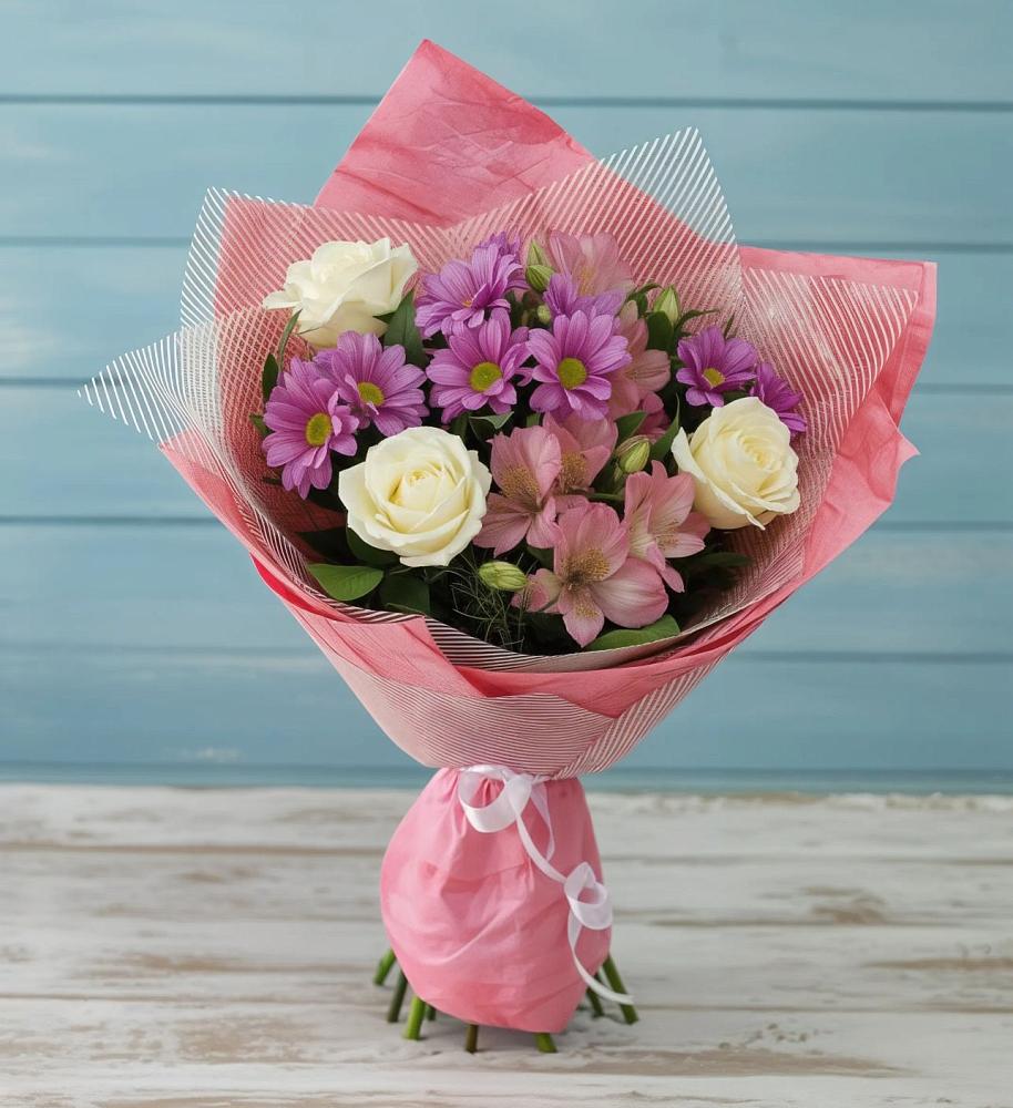 Букет цветов из: Герберы в Машково