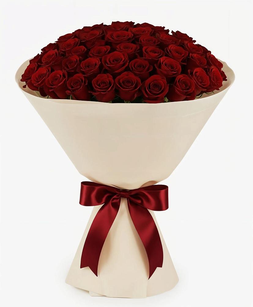 Букет 101 Бордовая роза Блэк Бакарра в Машково