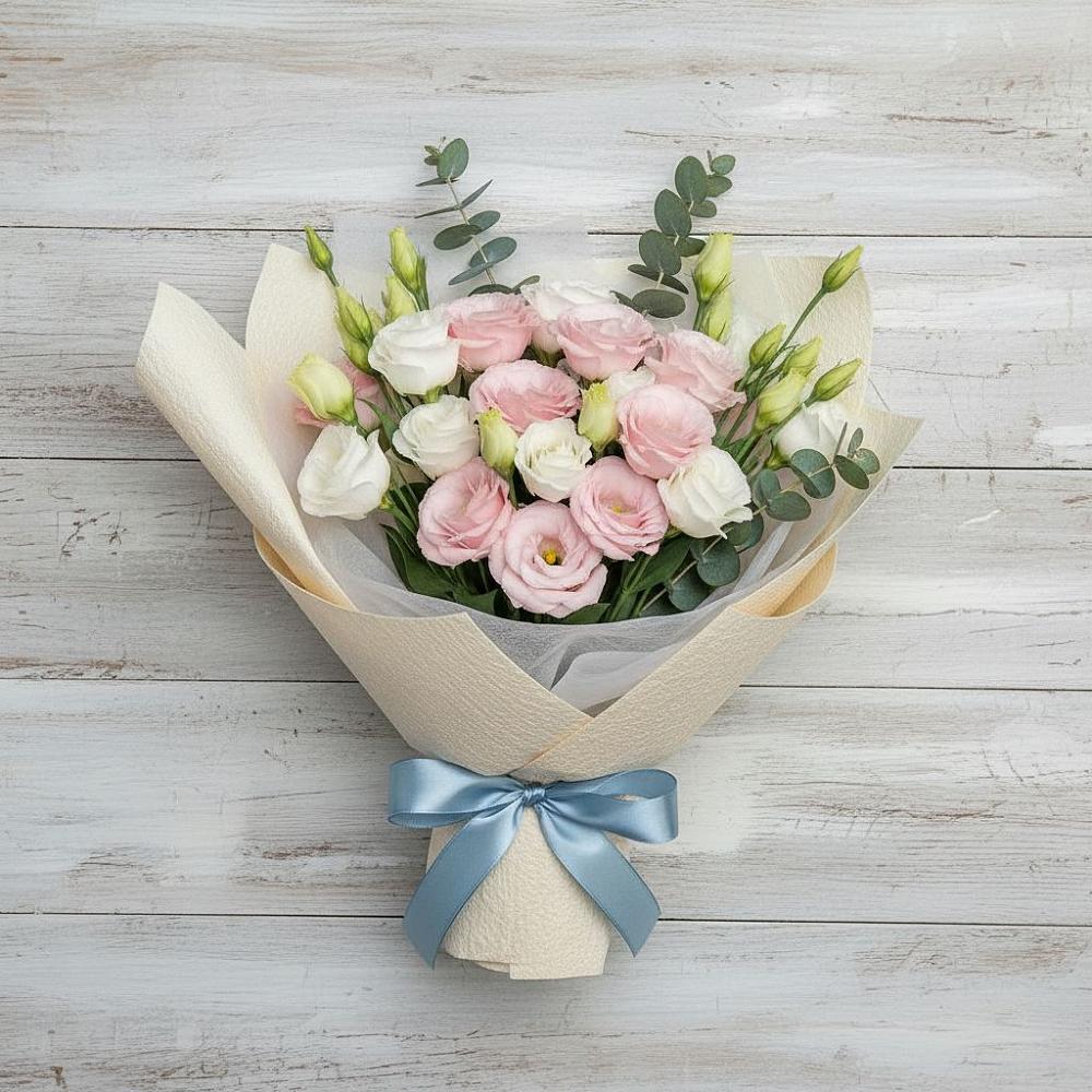 Букет цветов из: Лизиантусы в Машково